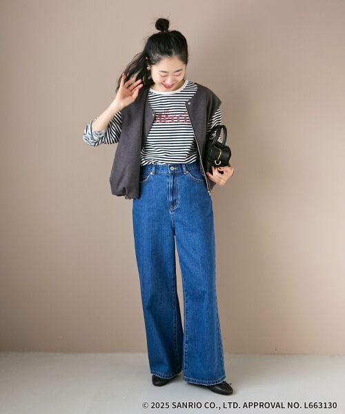 le.coeur blanc / ルクールブラン カットソー | 【HELLO KITTY】Merci刺繍ボーダーロンT | 詳細19