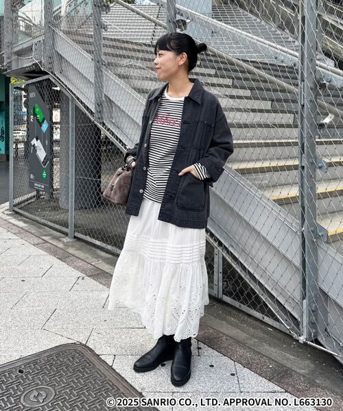 le.coeur blanc / ルクールブラン カットソー | 【HELLO KITTY】Merci刺繍ボーダーロンT | 詳細22