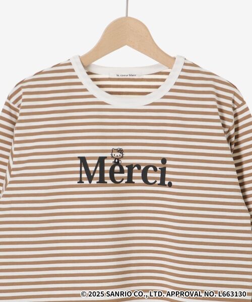 le.coeur blanc / ルクールブラン カットソー | 【HELLO KITTY】Merci刺繍ボーダーロンT | 詳細24