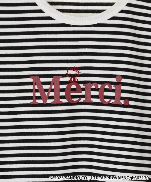 le.coeur blanc / ルクールブラン カットソー | 【HELLO KITTY】Merci刺繍ボーダーロンT | 詳細27