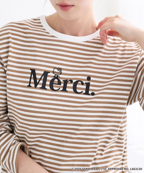 le.coeur blanc / ルクールブラン カットソー | 【HELLO KITTY】Merci刺繍ボーダーロンT | 詳細6