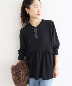 le.coeur blanc / ルクールブラン カットソー | 【吸湿発熱】ギャザーレイヤープルオーバー