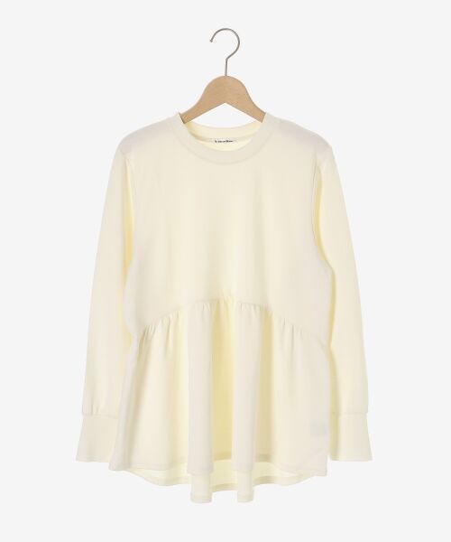 le.coeur blanc / ルクールブラン カットソー | 【吸湿発熱】ギャザーレイヤープルオーバー | 詳細1