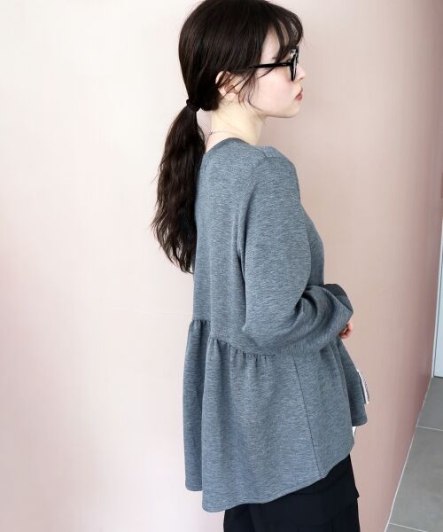 le.coeur blanc / ルクールブラン カットソー | 【吸湿発熱】ギャザーレイヤープルオーバー | 詳細21