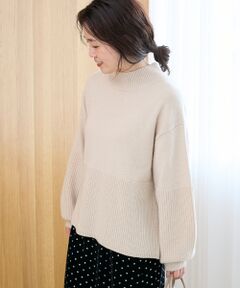 le.coeur blanc / ルクールブラン ニット・セーター | 片畦キリカエバックデザインニット