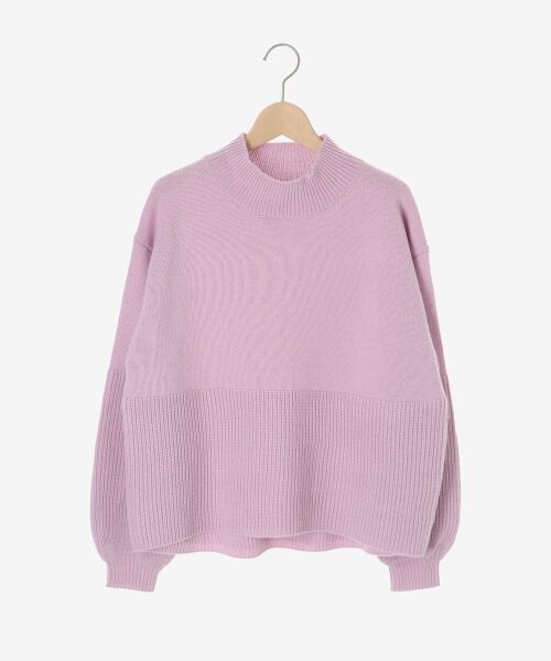 le.coeur blanc / ルクールブラン ニット・セーター | 片畦キリカエバックデザインニット | 詳細1