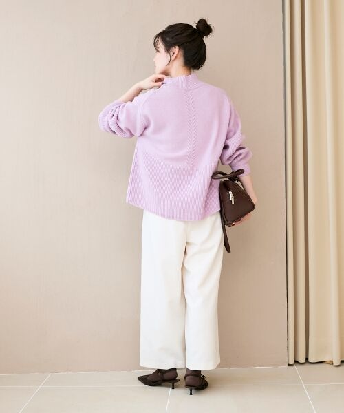 le.coeur blanc / ルクールブラン ニット・セーター | 片畦キリカエバックデザインニット | 詳細12