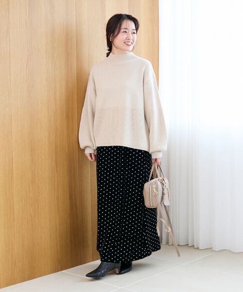 le.coeur blanc / ルクールブラン ニット・セーター | 片畦キリカエバックデザインニット | 詳細18