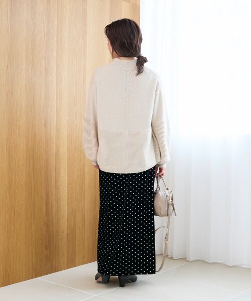 le.coeur blanc / ルクールブラン ニット・セーター | 片畦キリカエバックデザインニット | 詳細19