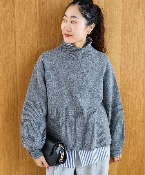 le.coeur blanc / ルクールブラン ニット・セーター | 片畦キリカエバックデザインニット | 詳細22