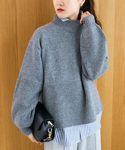 le.coeur blanc / ルクールブラン ニット・セーター | 片畦キリカエバックデザインニット | 詳細24