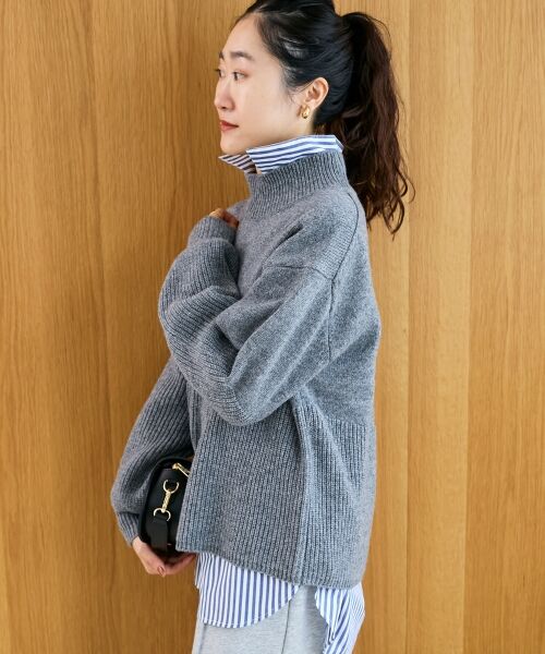 le.coeur blanc / ルクールブラン ニット・セーター | 片畦キリカエバックデザインニット | 詳細25