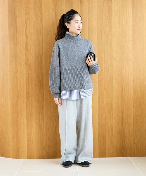 le.coeur blanc / ルクールブラン ニット・セーター | 片畦キリカエバックデザインニット | 詳細27