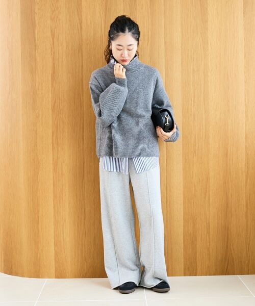 le.coeur blanc / ルクールブラン ニット・セーター | 片畦キリカエバックデザインニット | 詳細28