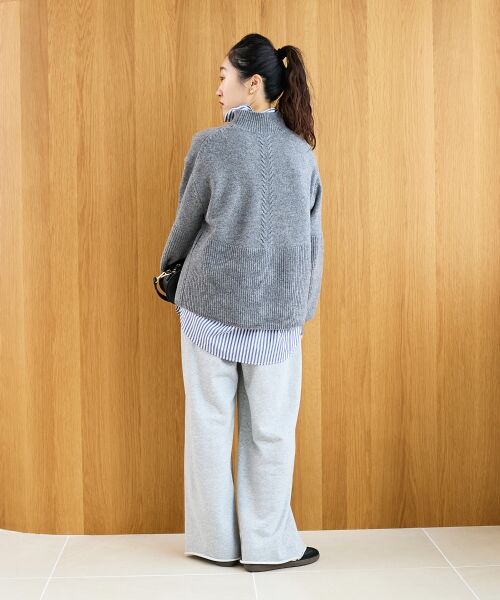 le.coeur blanc / ルクールブラン ニット・セーター | 片畦キリカエバックデザインニット | 詳細30