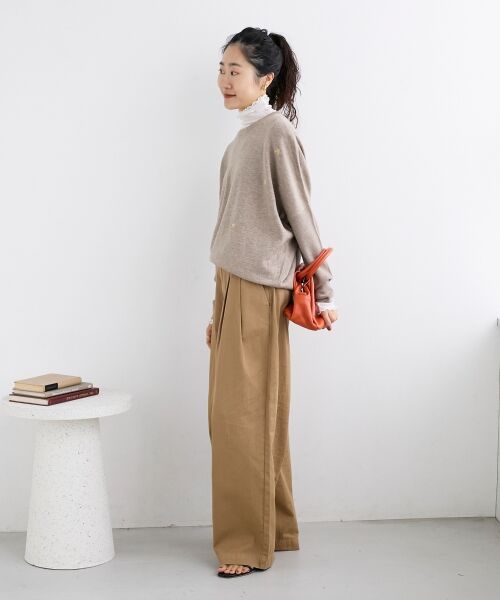 le.coeur blanc / ルクールブラン ニット・セーター | 《手洗い可能》スター刺繍ニットプルオーバー | 詳細11