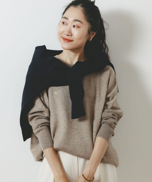 le.coeur blanc / ルクールブラン ニット・セーター | 《手洗い可能》スター刺繍ニットプルオーバー | 詳細17