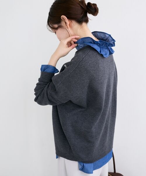 le.coeur blanc / ルクールブラン ニット・セーター | 《手洗い可能》スター刺繍ニットプルオーバー | 詳細25