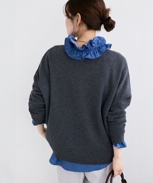 le.coeur blanc / ルクールブラン ニット・セーター | 《手洗い可能》スター刺繍ニットプルオーバー | 詳細26