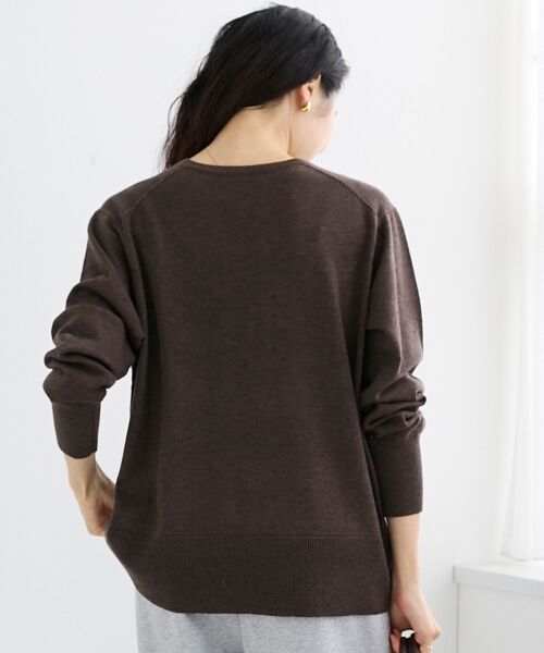 le.coeur blanc / ルクールブラン ニット・セーター | フレーズロゴ刺繍Vネックニット | 詳細14