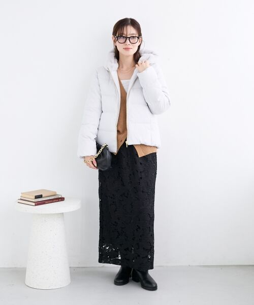 le.coeur blanc / ルクールブラン カーディガン・ボレロ | メッセージ刺繍Vカーディガン | 詳細13