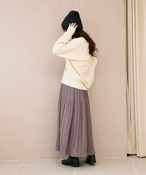 le.coeur blanc / ルクールブラン カーディガン・ボレロ | メッセージ刺繍Vカーディガン | 詳細27