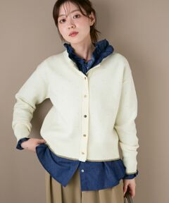 le.coeur blanc / ルクールブラン カーディガン・ボレロ | ラメドットジャガードカーディガン