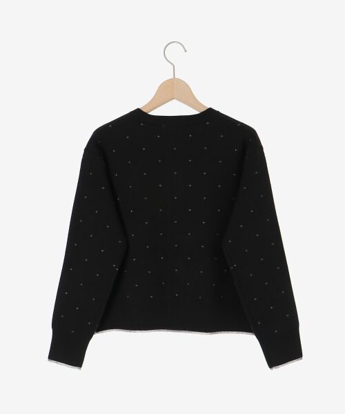 le.coeur blanc / ルクールブラン カーディガン・ボレロ | 《手洗い可能》ラメドットジャガードカーディガン | 詳細20