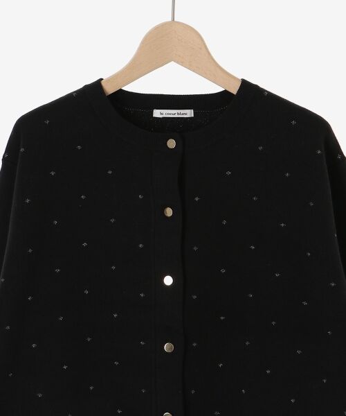 le.coeur blanc / ルクールブラン カーディガン・ボレロ | 《手洗い可能》ラメドットジャガードカーディガン | 詳細21