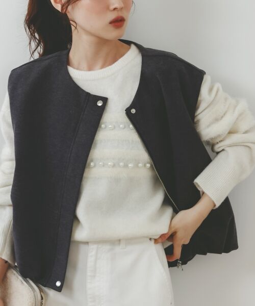 le.coeur blanc / ルクールブラン ニット・セーター | パール×シャギーニット | 詳細30