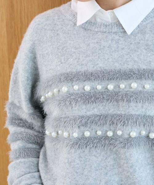 le.coeur blanc / ルクールブラン ニット・セーター | パール×シャギーニット | 詳細6