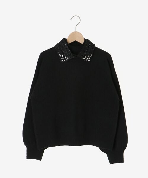 le.coeur blanc / ルクールブラン ニット・セーター | 2wayスパンコール襟ニット | 詳細13
