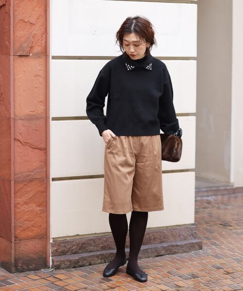 le.coeur blanc / ルクールブラン ニット・セーター | 2wayスパンコール襟ニット | 詳細14