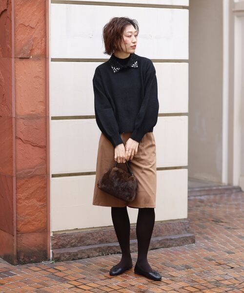 le.coeur blanc / ルクールブラン ニット・セーター | 2wayスパンコール襟ニット | 詳細15