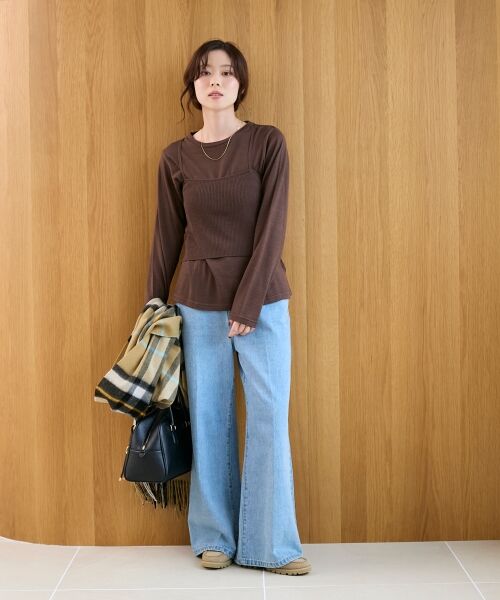 le.coeur blanc / ルクールブラン ニット・セーター | 《手洗い可能》ニットプルオーバー×ビスチェセット | 詳細11