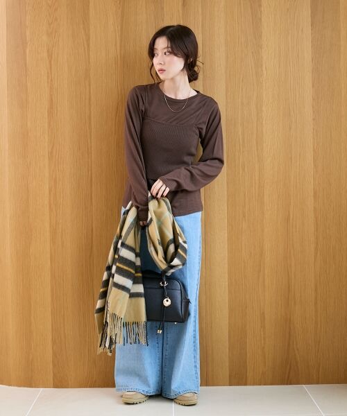 le.coeur blanc / ルクールブラン ニット・セーター | 《手洗い可能》ニットプルオーバー×ビスチェセット | 詳細13