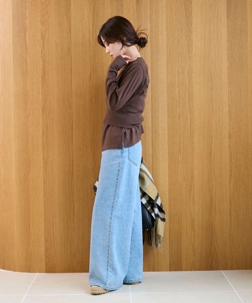 le.coeur blanc / ルクールブラン ニット・セーター | 《手洗い可能》ニットプルオーバー×ビスチェセット | 詳細14