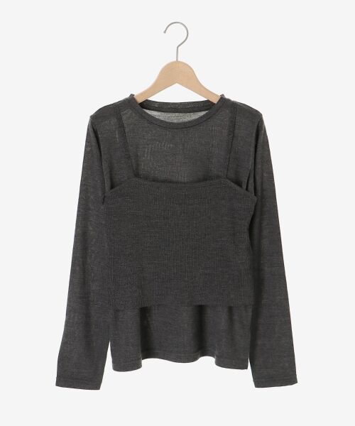 le.coeur blanc / ルクールブラン ニット・セーター | 《手洗い可能》ニットプルオーバー×ビスチェセット | 詳細16