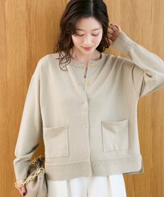 le.coeur blanc / ルクールブラン カーディガン・ボレロ | リングボタンクルーカーディガン