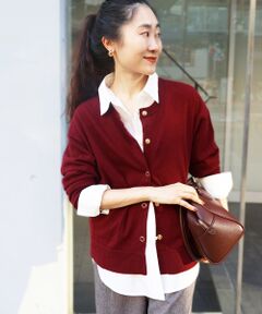 le.coeur blanc / ルクールブラン カーディガン・ボレロ | リングボタンクルーカーディガン