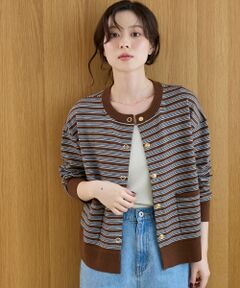 le.coeur blanc / ルクールブラン カーディガン・ボレロ | リングボタンクルーカーディガン