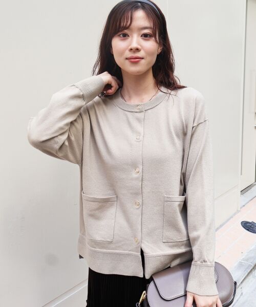 le.coeur blanc / ルクールブラン カーディガン・ボレロ | リングボタンクルーカーディガン | 詳細14