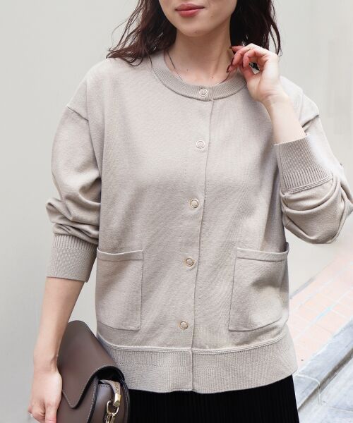 le.coeur blanc / ルクールブラン カーディガン・ボレロ | リングボタンクルーカーディガン | 詳細16