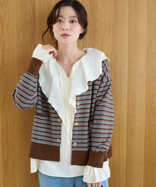 le.coeur blanc / ルクールブラン カーディガン・ボレロ | リングボタンクルーカーディガン | 詳細21