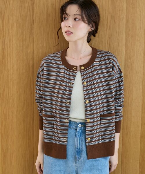 le.coeur blanc / ルクールブラン カーディガン・ボレロ | リングボタンクルーカーディガン | 詳細23