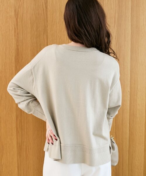 le.coeur blanc / ルクールブラン カーディガン・ボレロ | リングボタンクルーカーディガン | 詳細9