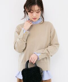 le.coeur blanc / ルクールブラン ニット・セーター | スリーブボタンクループルオーバー