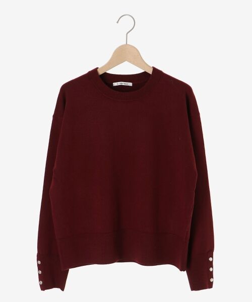 le.coeur blanc / ルクールブラン ニット・セーター | スリーブボタンクループルオーバー | 詳細1