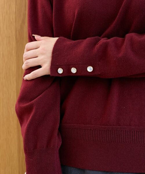 le.coeur blanc / ルクールブラン ニット・セーター | スリーブボタンクループルオーバー | 詳細10