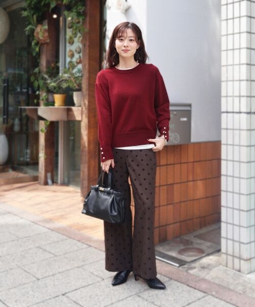 le.coeur blanc / ルクールブラン ニット・セーター | スリーブボタンクループルオーバー | 詳細16